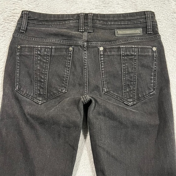 Burberry Brit Burrington Jeans Women's 28x27 Black Zip Ankles 5-Pocket READ - Picture 15 of 16